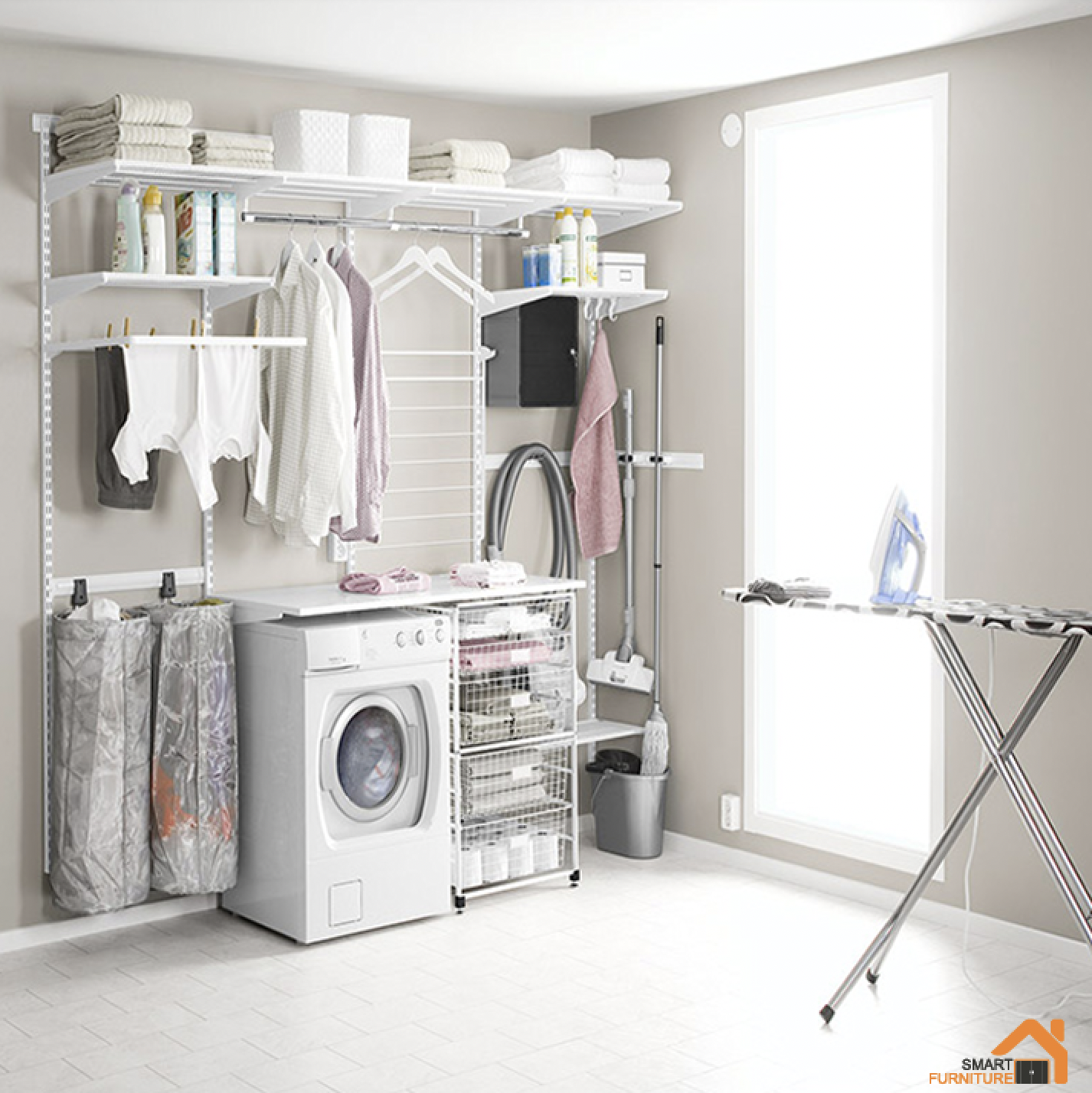 GÓC GIẶT ĐỒ – TINH TƯƠM, SỐNG ĐỘNG CÙNG BỘ PHỤ KIỆN TRƯNG BÀY AMD!