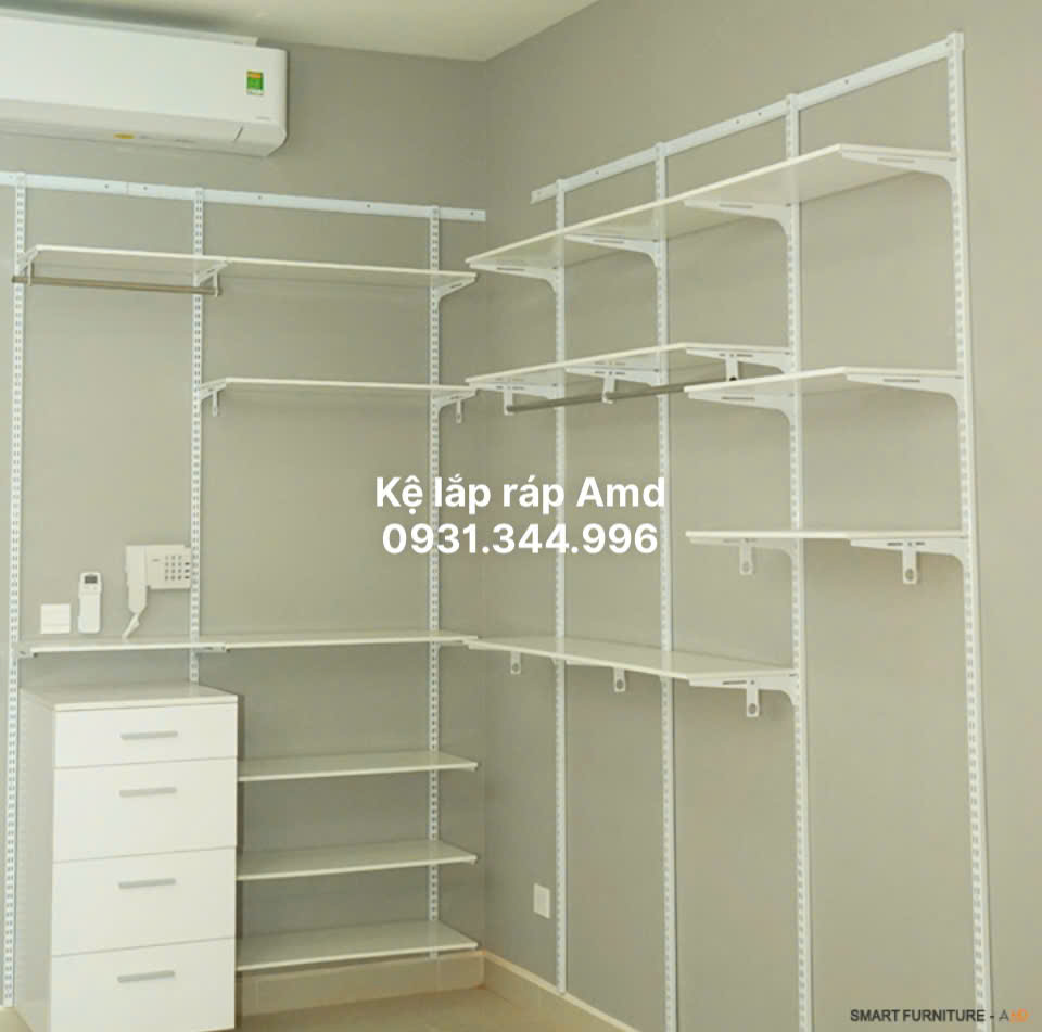 5 Phụ Kiện Chính Của Bộ Kệ Thanh Ray Gắn Tường AMD – Linh Hoạt & Thẩm Mỹ Tối Ưu