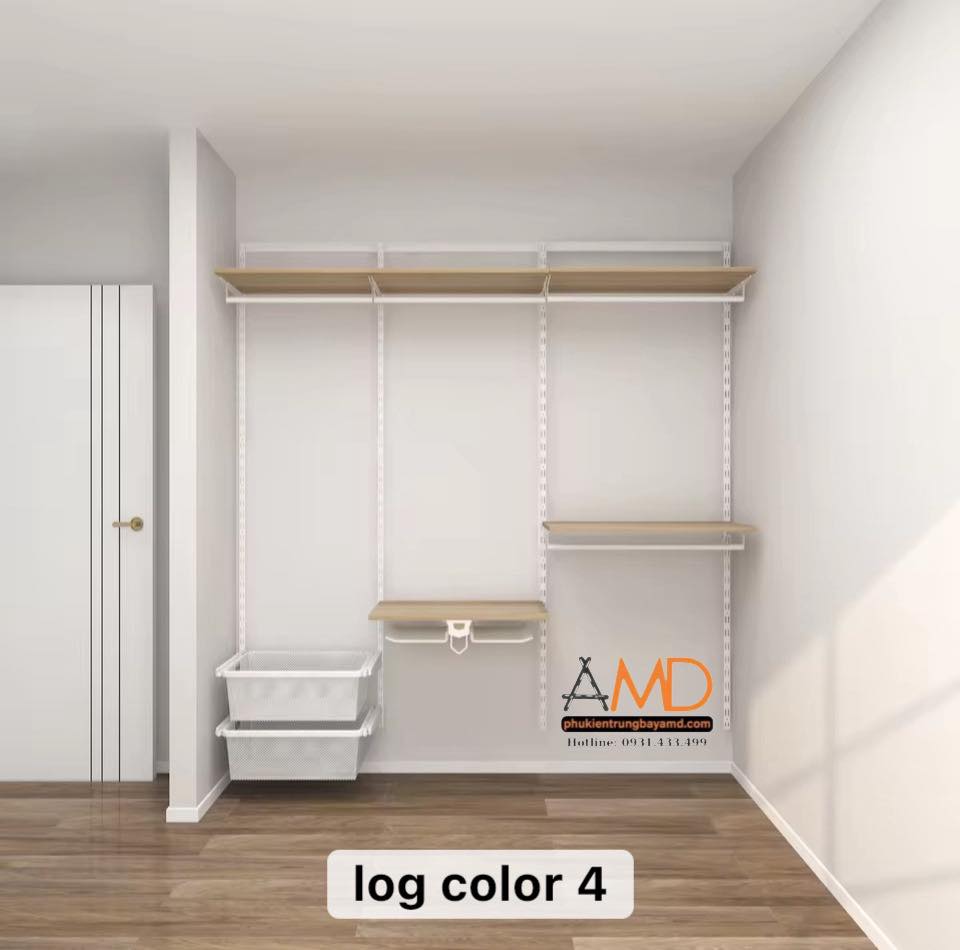 Kệ thanh ray Amd – Gọn gàng, linh hoạt, đẹp mắt