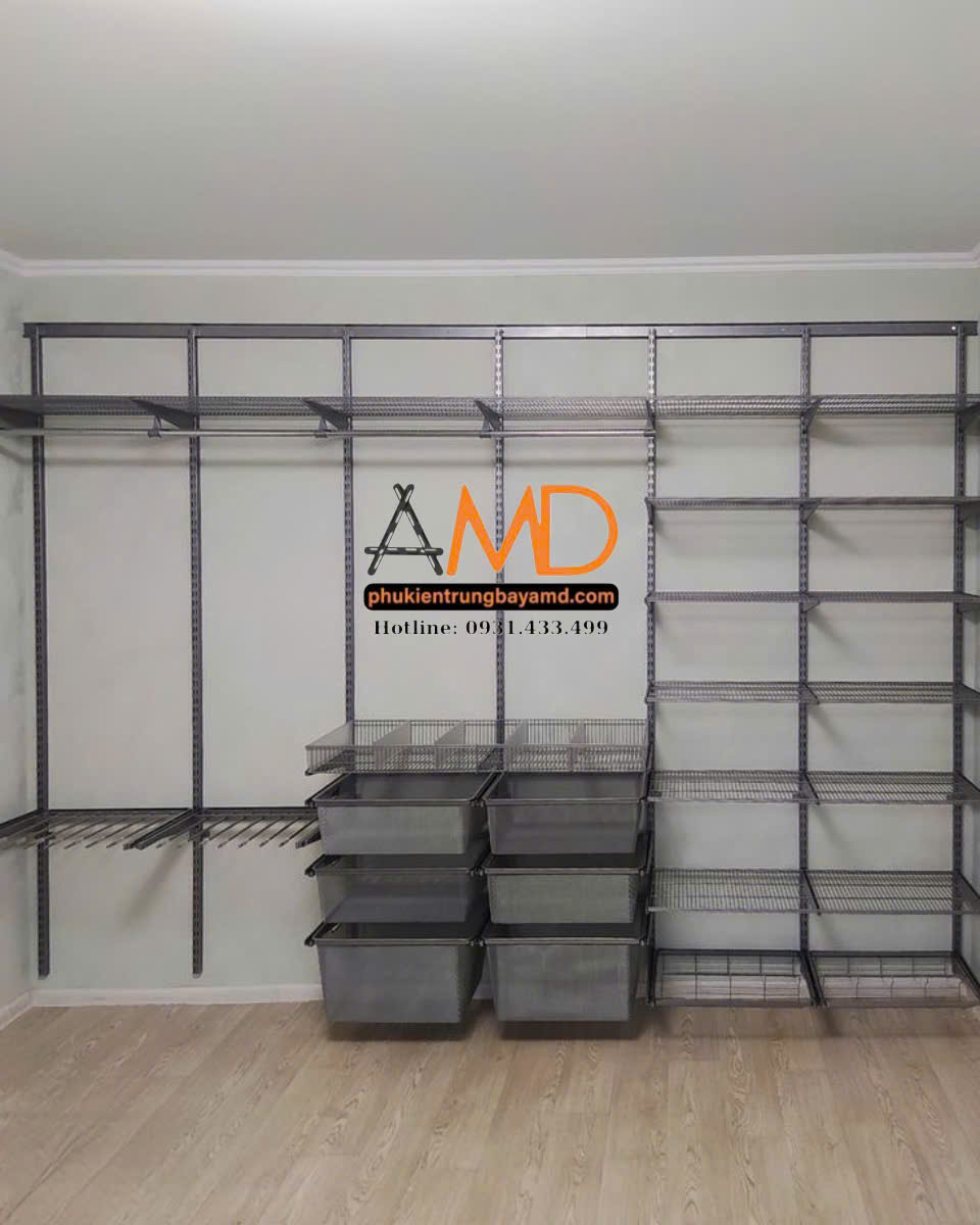 Bộ kệ quần áo thanh ray AMD: Chi tiêu thông minh, giá trị dài lâu